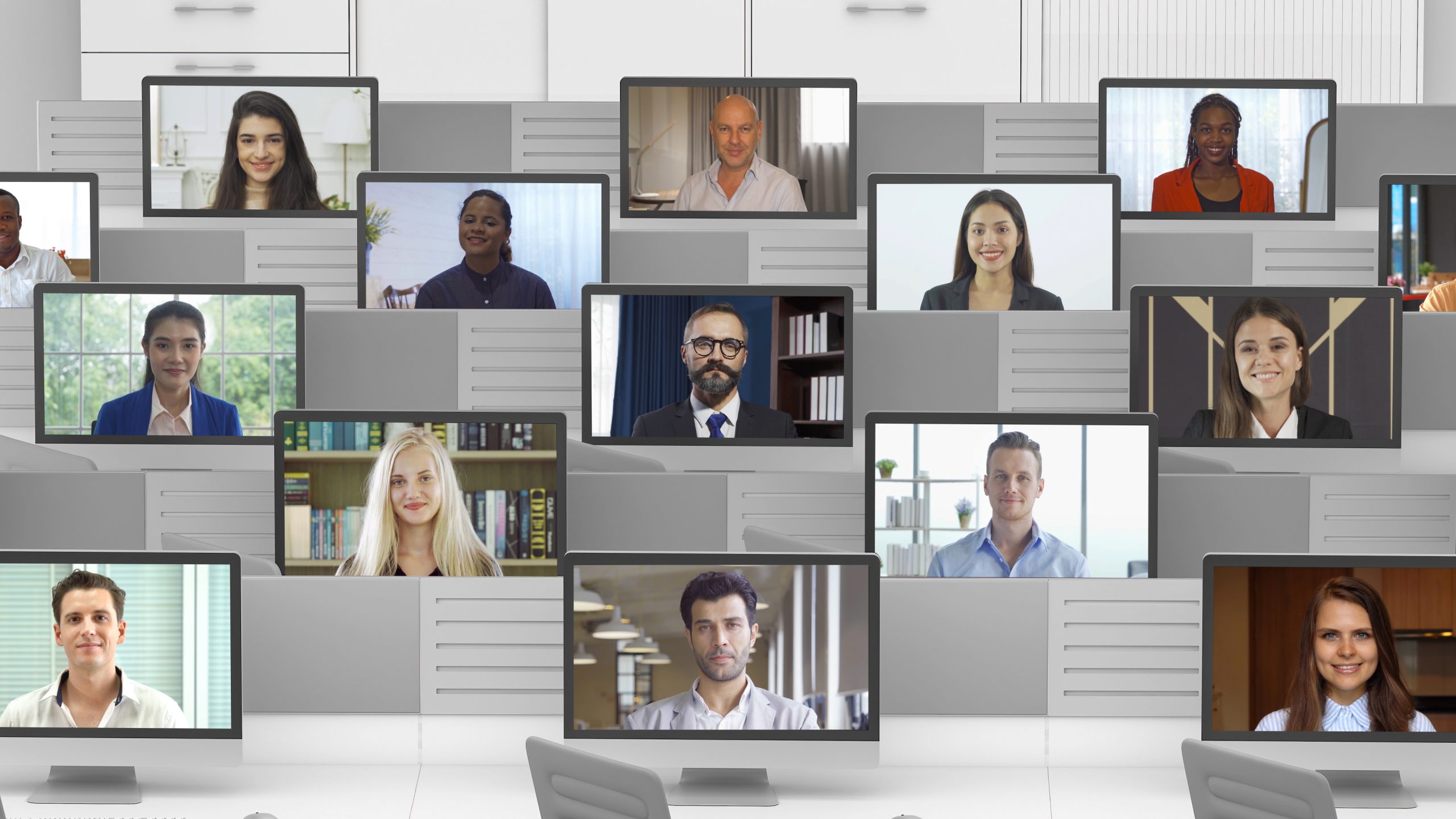 picture of a zoom meeting cluster