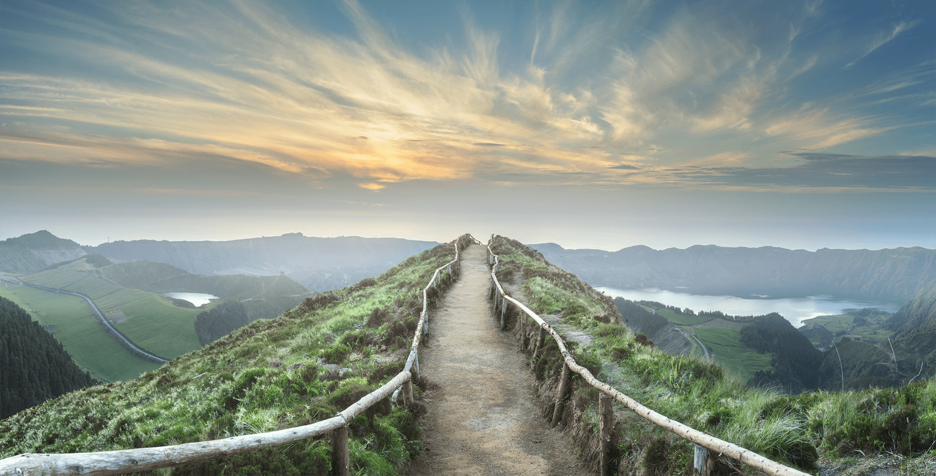 image of a path leading to a valley