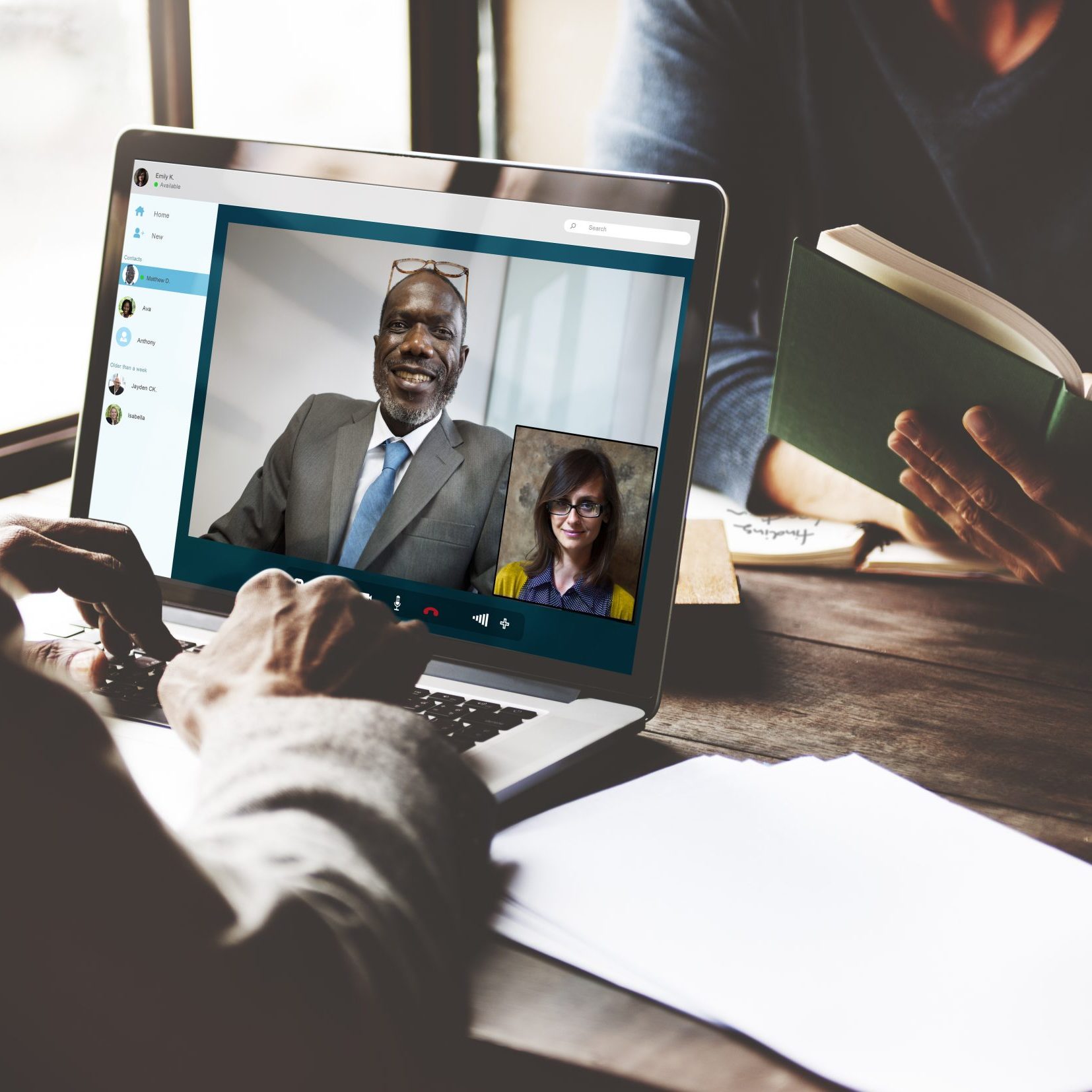 Video Call Conference Chatting Communication Concept